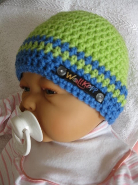 Farbenfrohe Baby Erstlingsmützen 35+